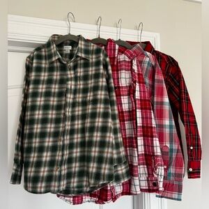 Boys BUNDLE J.Crew Children’s Place size 8 fall holiday flannels great condition